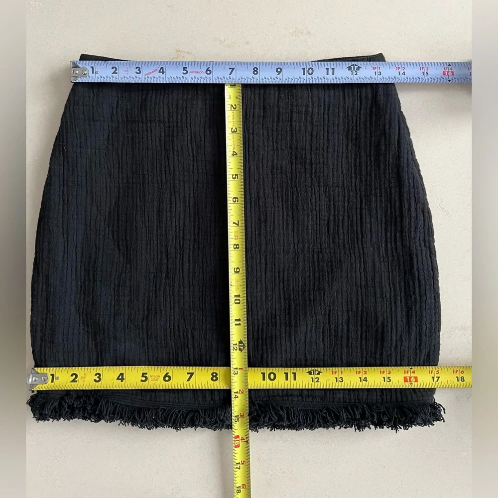 🖤Madewell Hideaway Black Fringe Skirt - Picture 6 of 14